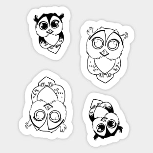 owl pattern Sticker